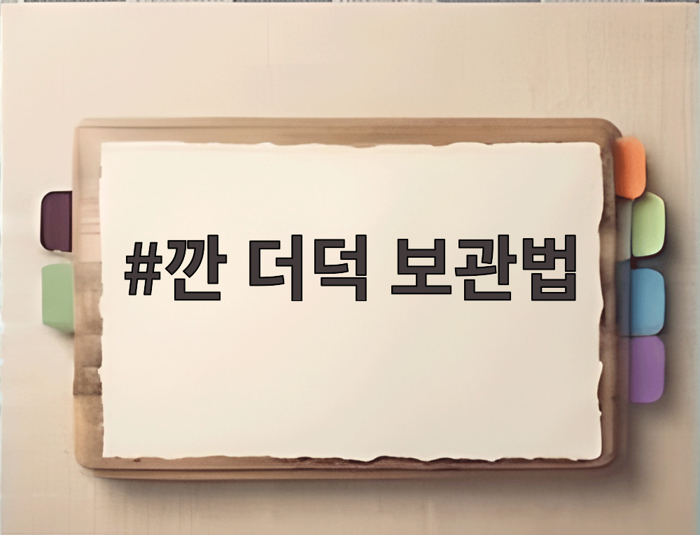 깐 더덕 보관법