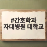 간호학과 자대병원 유무가 취업을 결정합니다 간호학과 자대병원 대학교