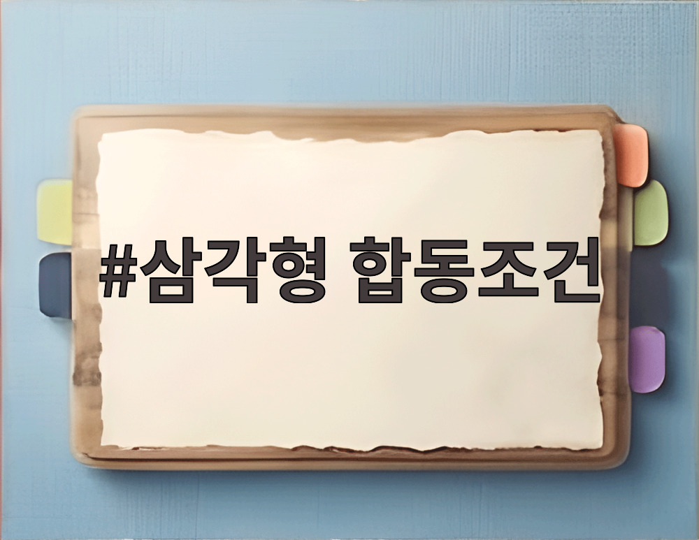 삼각형 합동조건