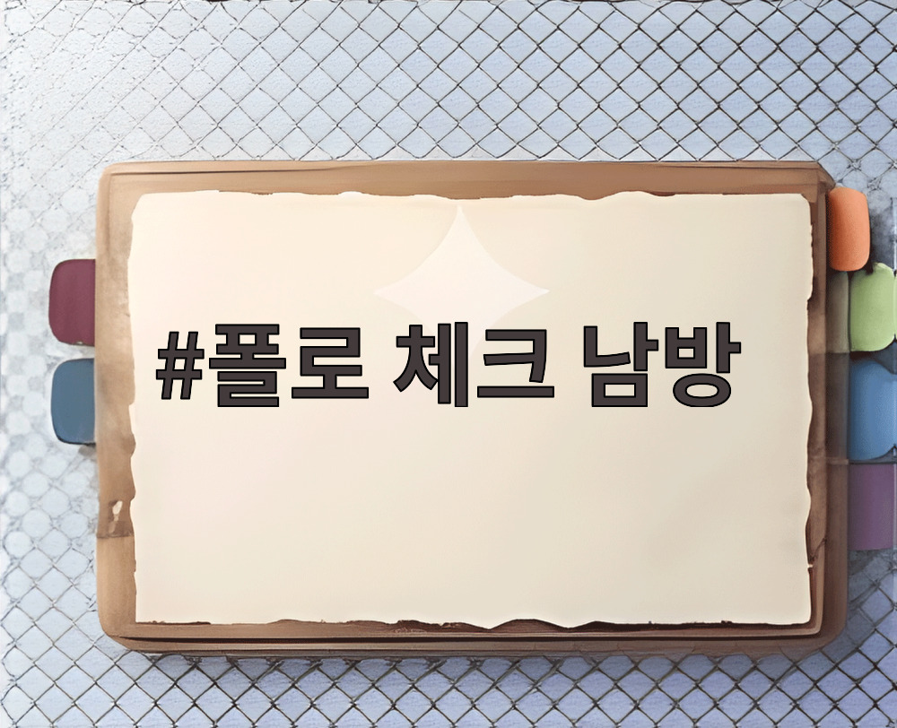 폴로 체크 남방