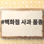 백화점 사과 품종 고르는 법과 당도 차이 백화점 사과 품종