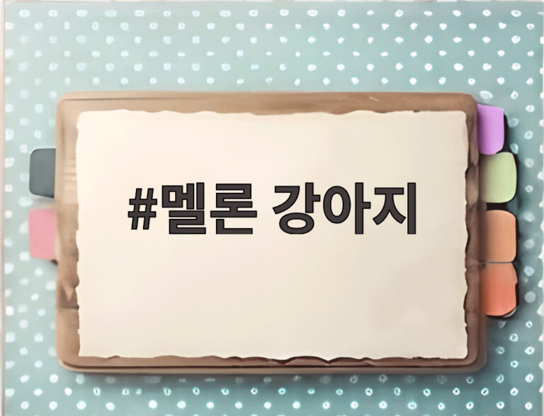 멜론 강아지