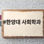 한양대 사회학과