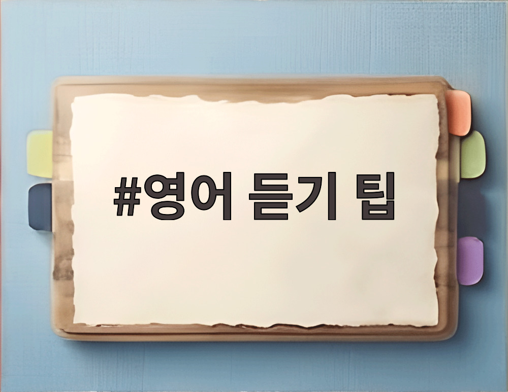 영어 듣기 팁