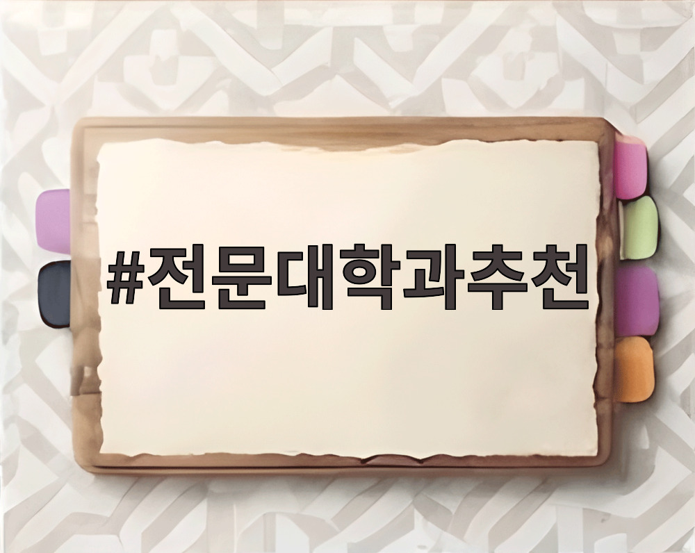 전문대학과추천