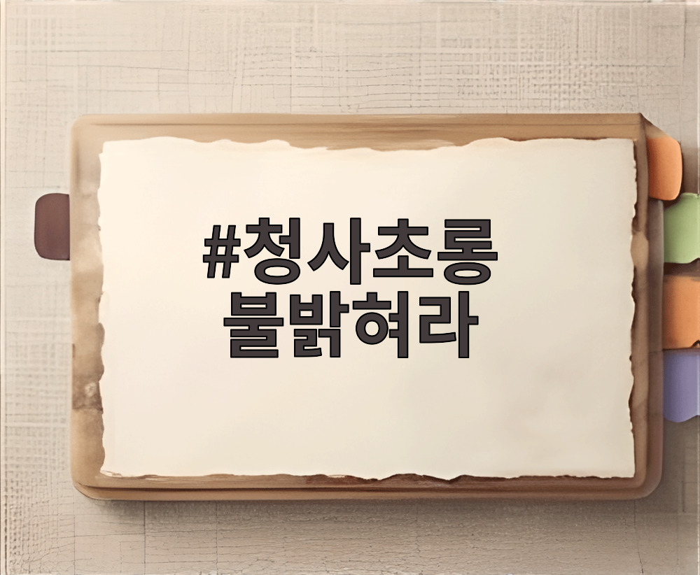 청사초롱 불밝혀라