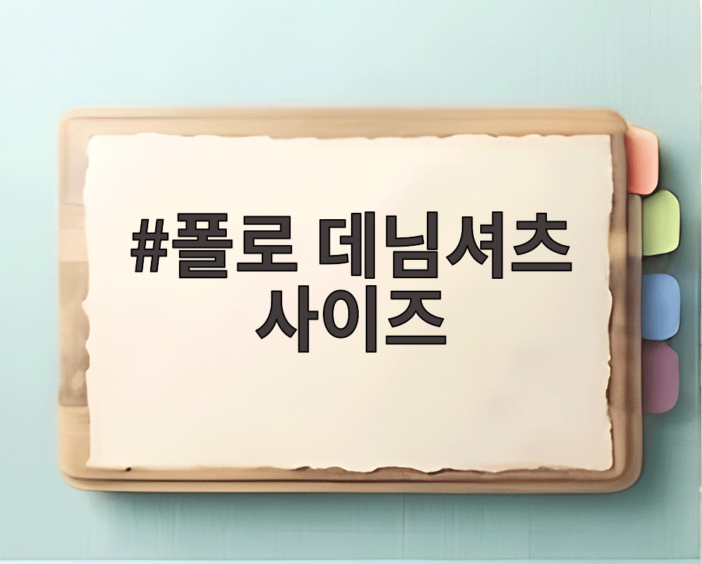 폴로 데님셔츠 사이즈