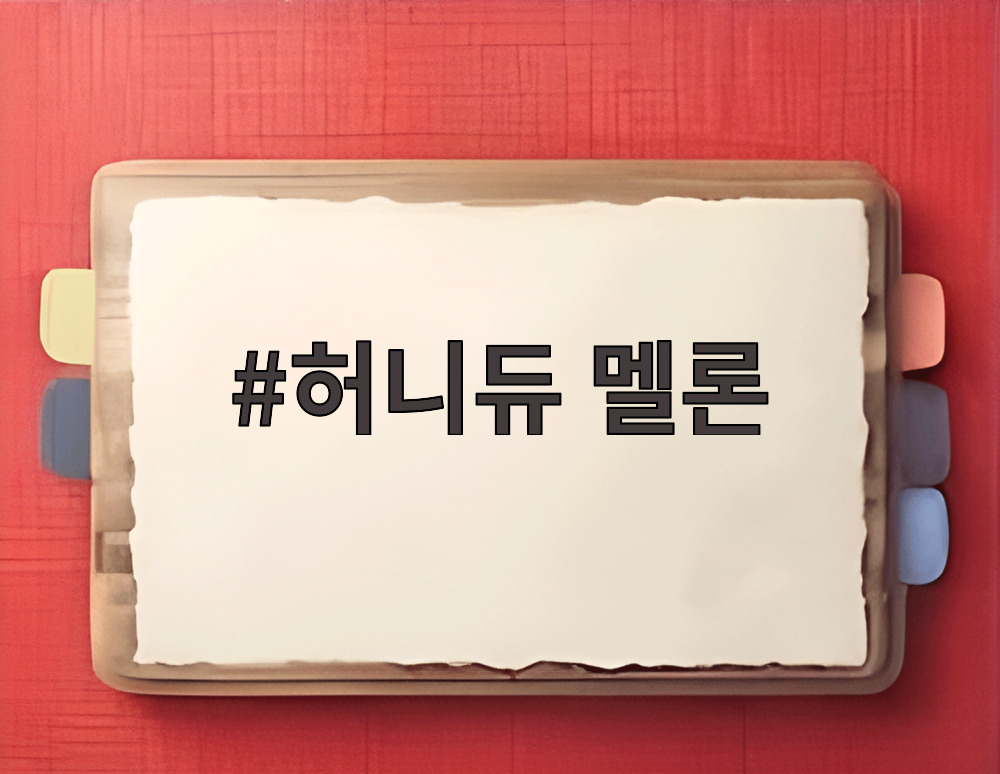 허니듀 멜론을 반으로 잘라 과육을 보여주는 사진