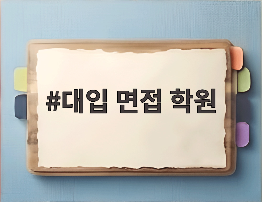 대입 면접 학원