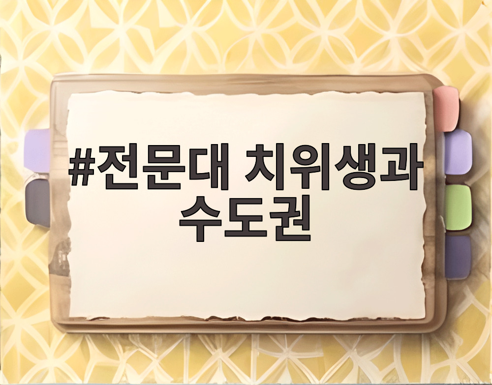 전문대 치위생과 수도권