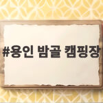 용인 밤골 캠핑장