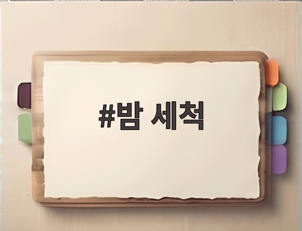 밤 세척