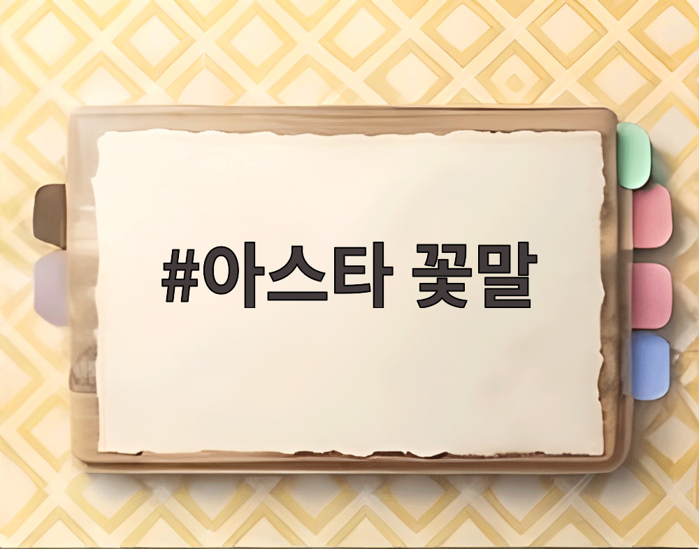 아스타 꽃말