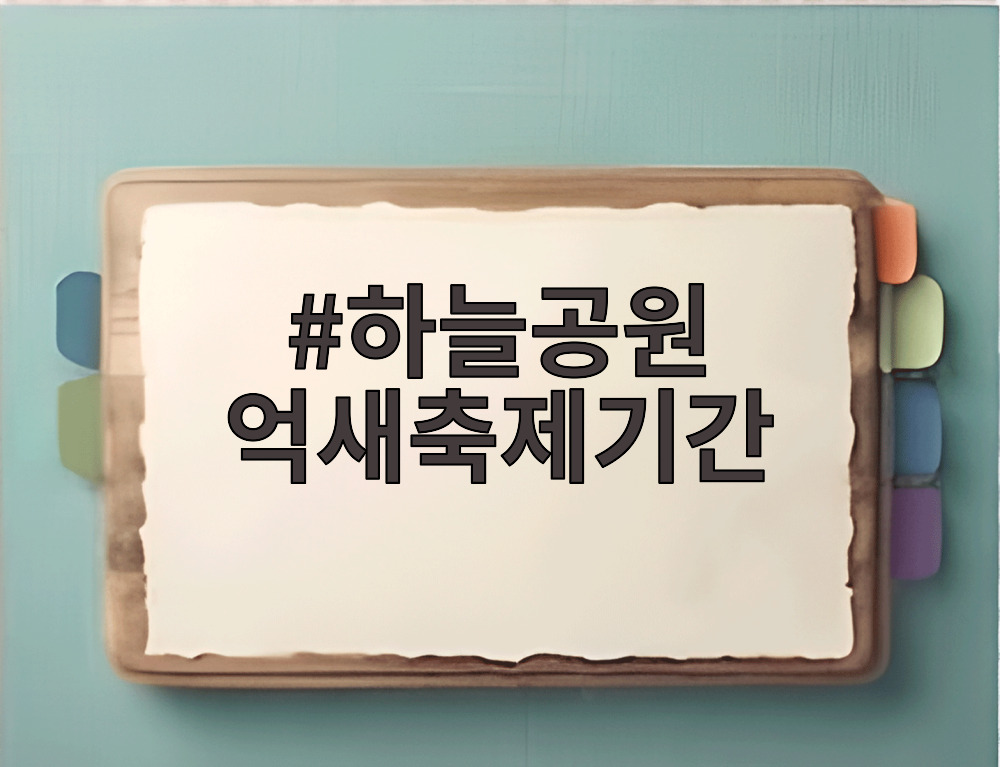 하늘공원 억새축제기간