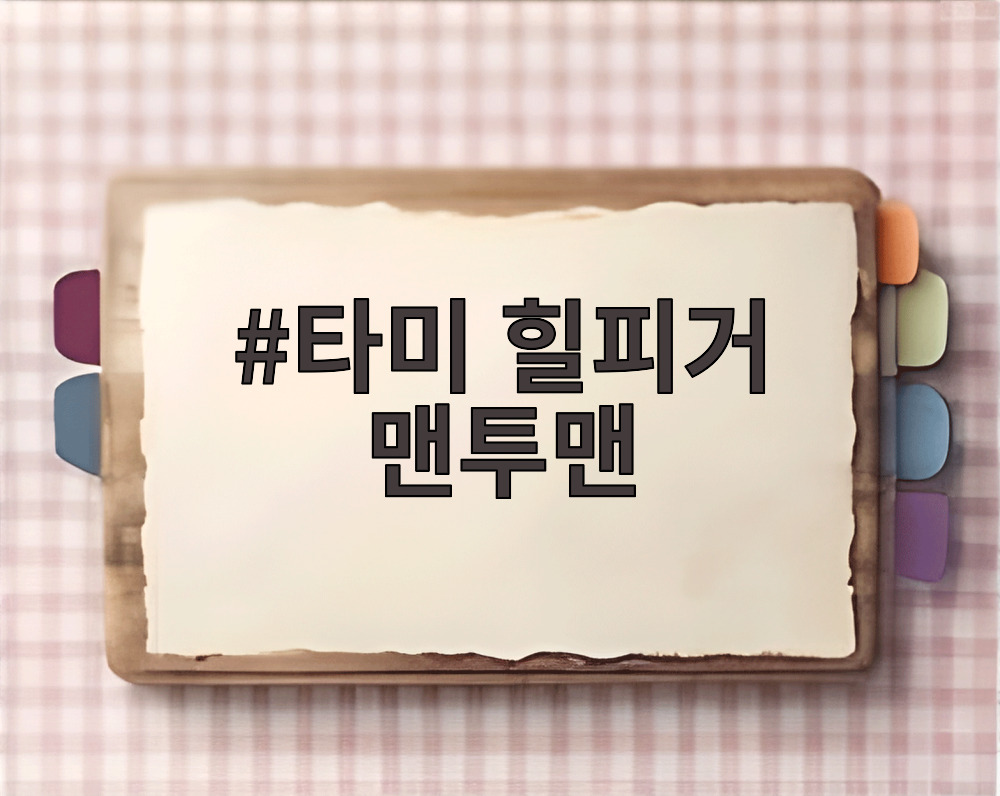 타미 힐피거 맨투맨