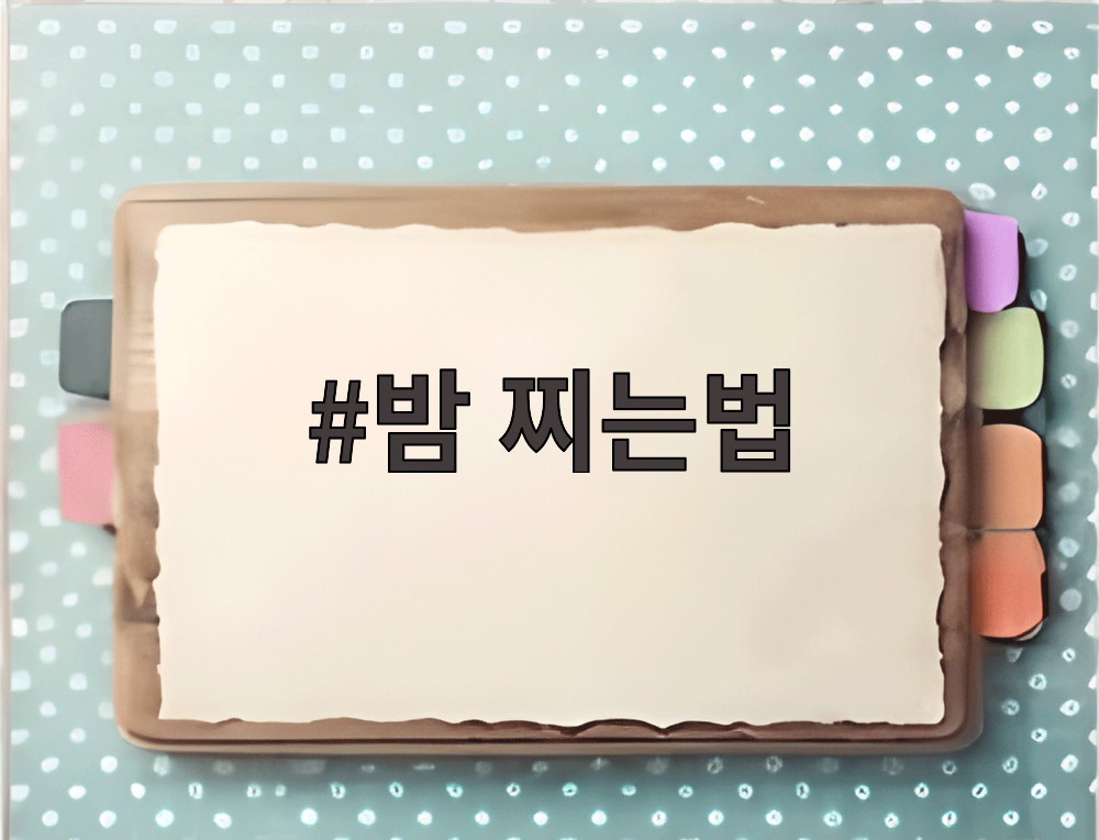 밤 찌는법