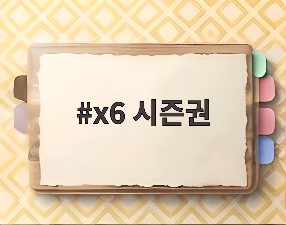 x6 시즌권 자녀 혜택 안내
