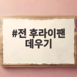 전 후라이팬 데우기