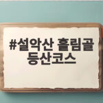 설악산 흘림골 등산코스 가을 단풍 명소 예약부터 주차까지 설악산 흘림골 등산코스