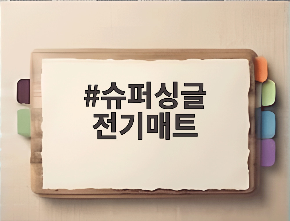 슈퍼싱글 전기매트