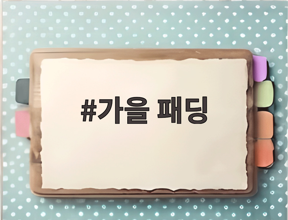 가을 패딩