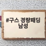 구스 경량패딩 남성 선택 실패 없는 비교 후기 구스 경량패딩 남성