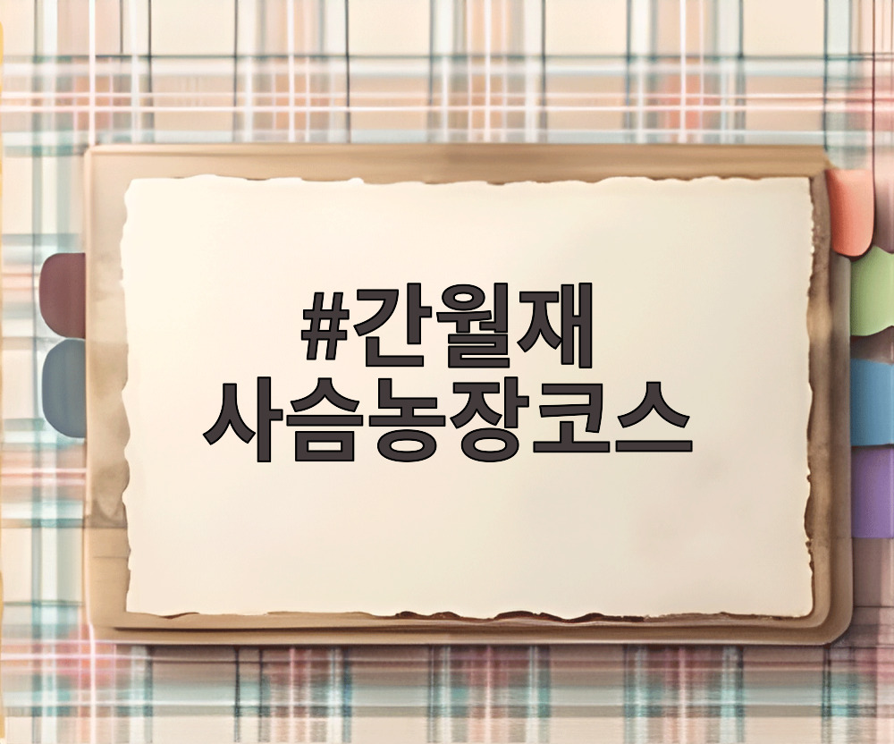 간월재 사슴농장코스