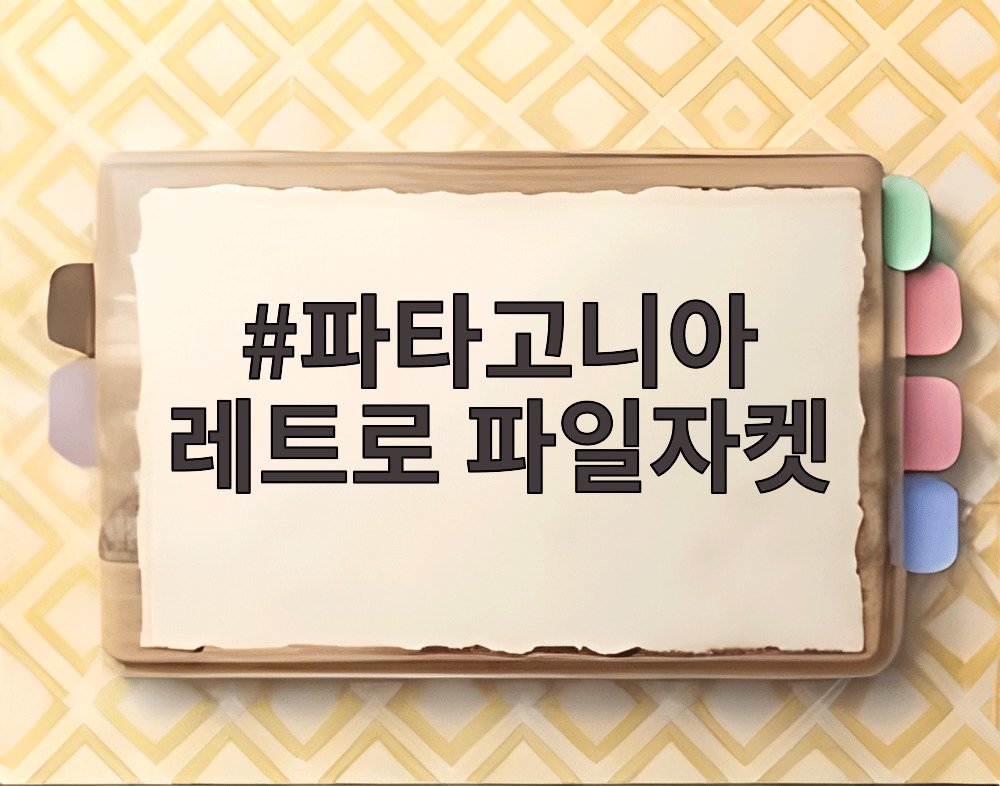 파타고니아 레트로 파일자켓