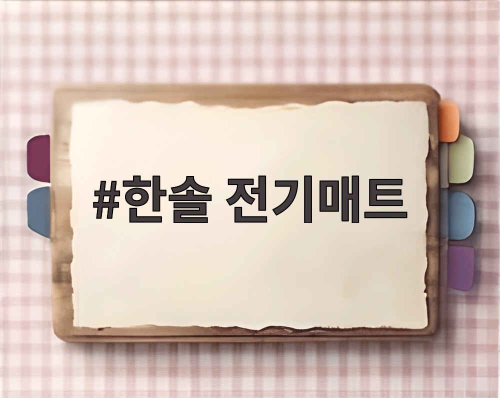 한솔 전기매트