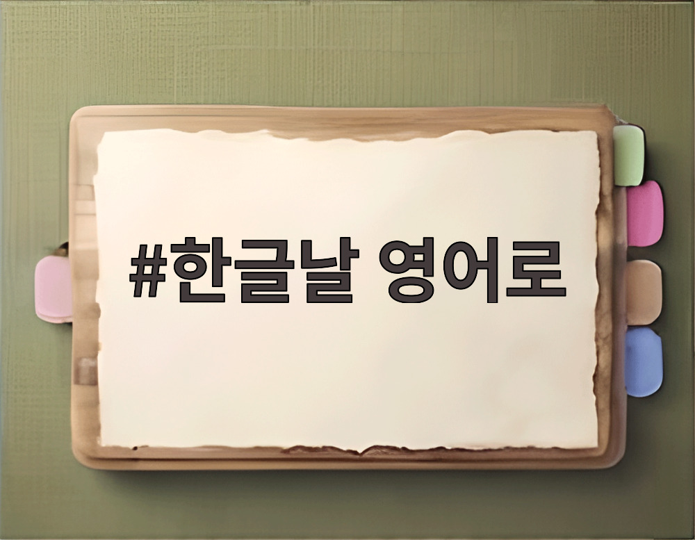 한글날 영어로