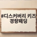 디스커버리 키즈 경량패딩