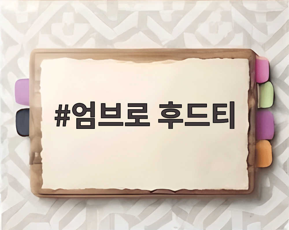 엄브로 후드티