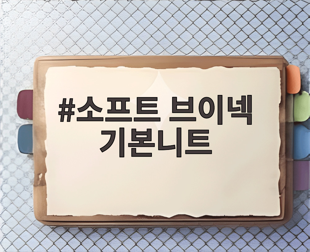 소프트 브이넥 기본니트