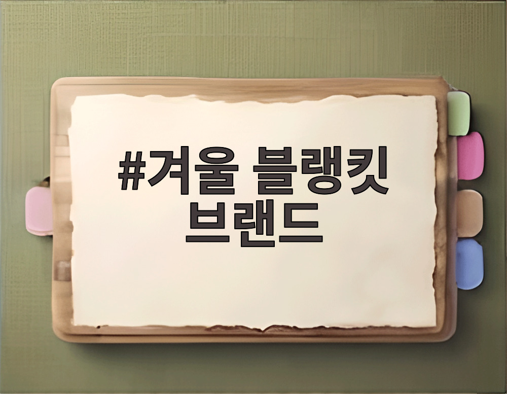 겨울 블랭킷 브랜드