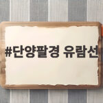 단양팔경 유람선 물 위에서 만나는 풍경과 준비 사항 단양팔경 유람선