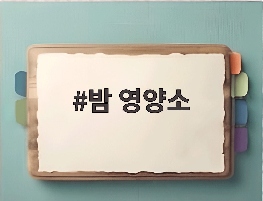 밤 영양소