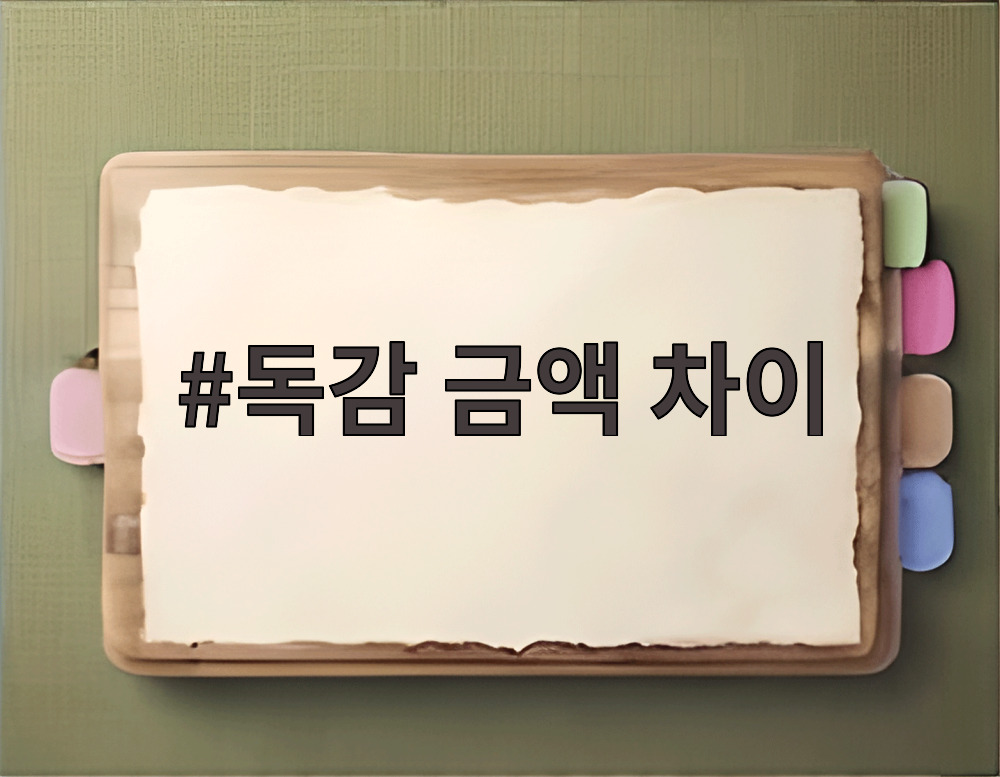 독감 금액 차이