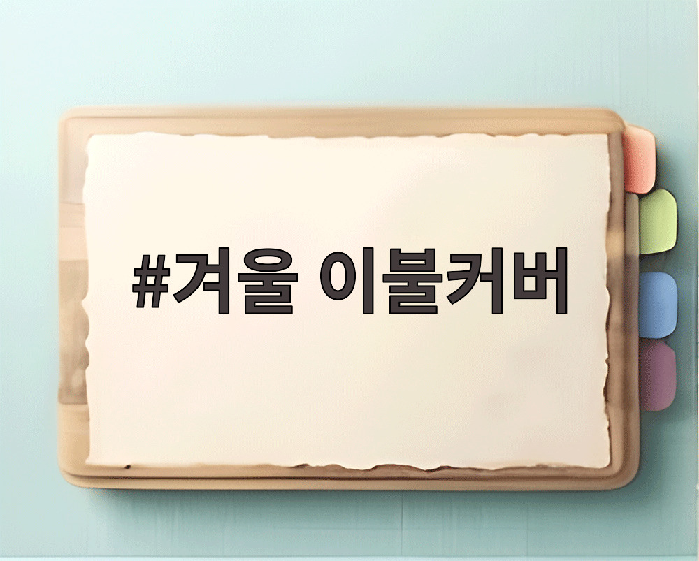 겨울 이불커버
