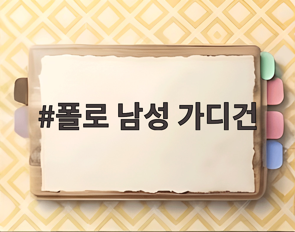 폴로 남성 가디건