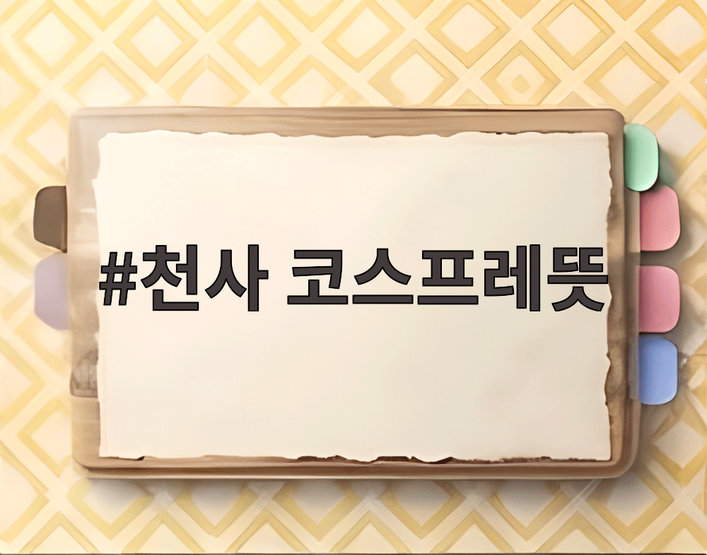 천사 코스프레뜻