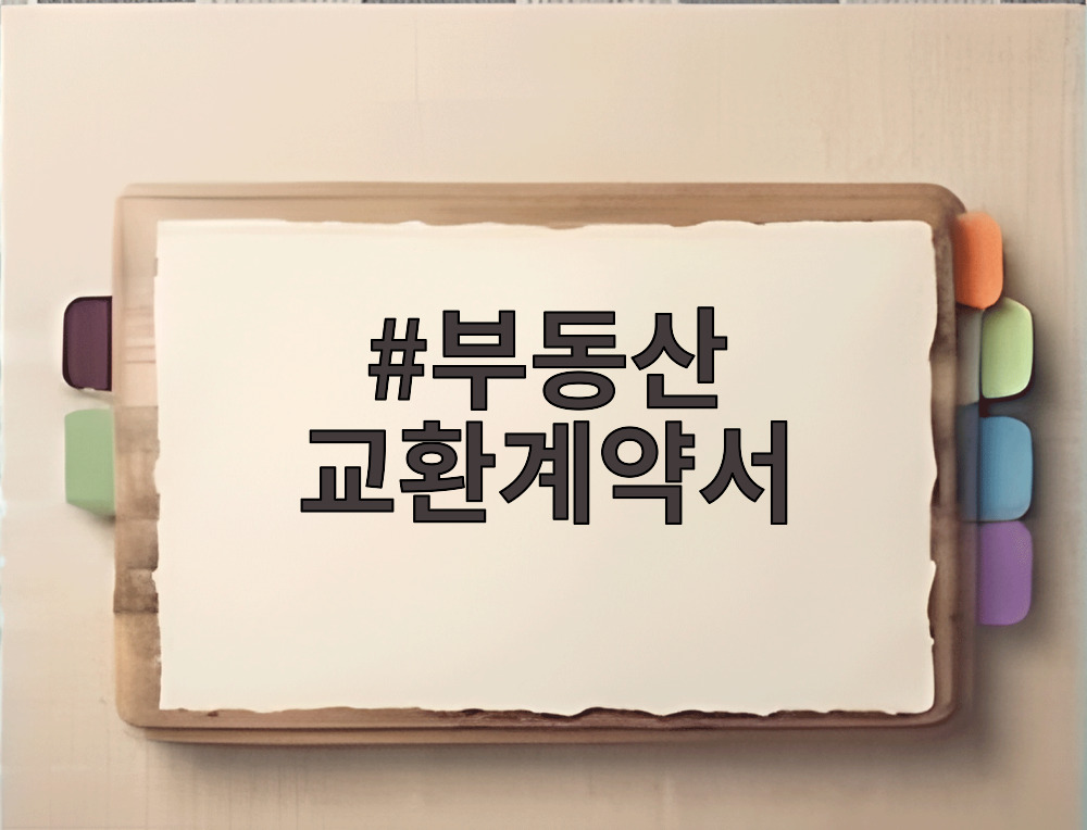부동산 교환계약서