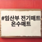 임산부 전기매트 온수매트