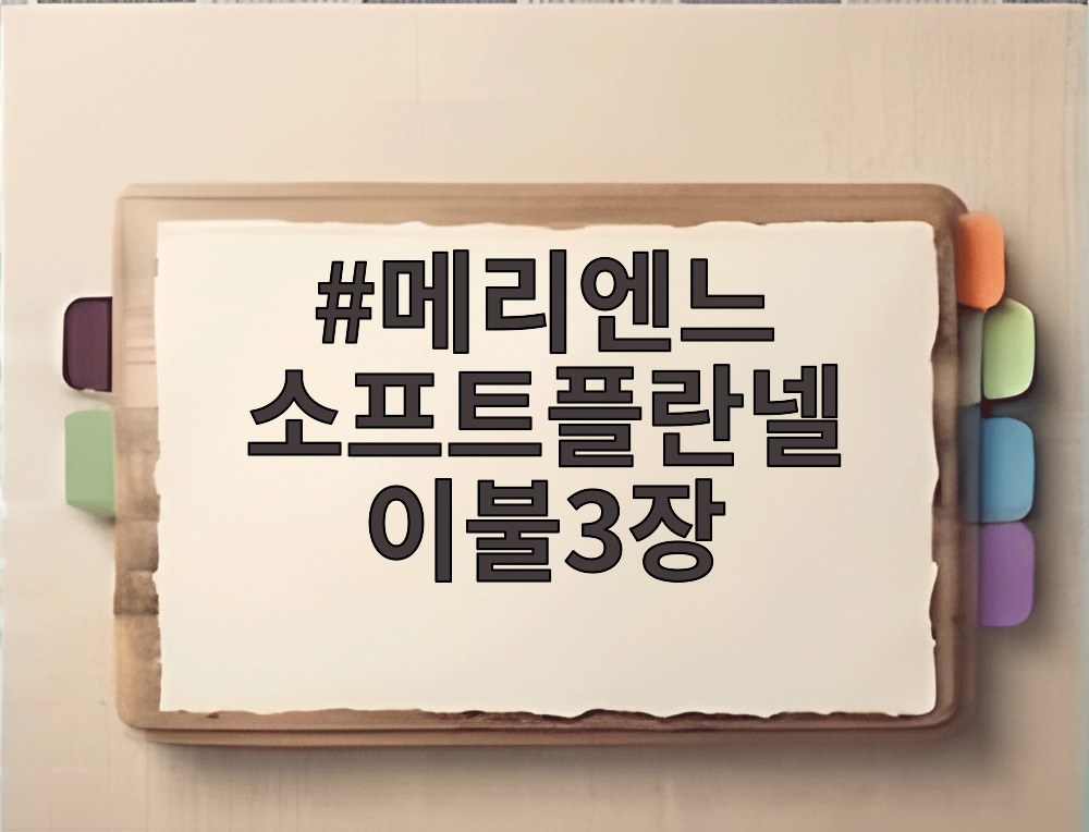 메리엔느 소프트플란넬 이불3장