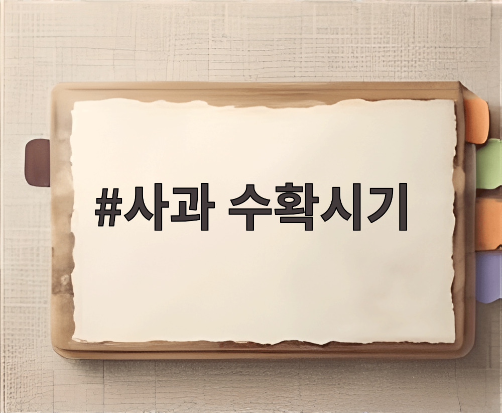 사과 수확시기
