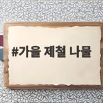 가을 제철 나물을 제때 먹고 싶다면 10월 시기별로 확인하세요 가을 제철 나물