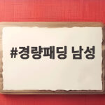 경량패딩 남성 가을부터 겨울까지 입는 데일리 아우터 고르기 경량패딩 남성