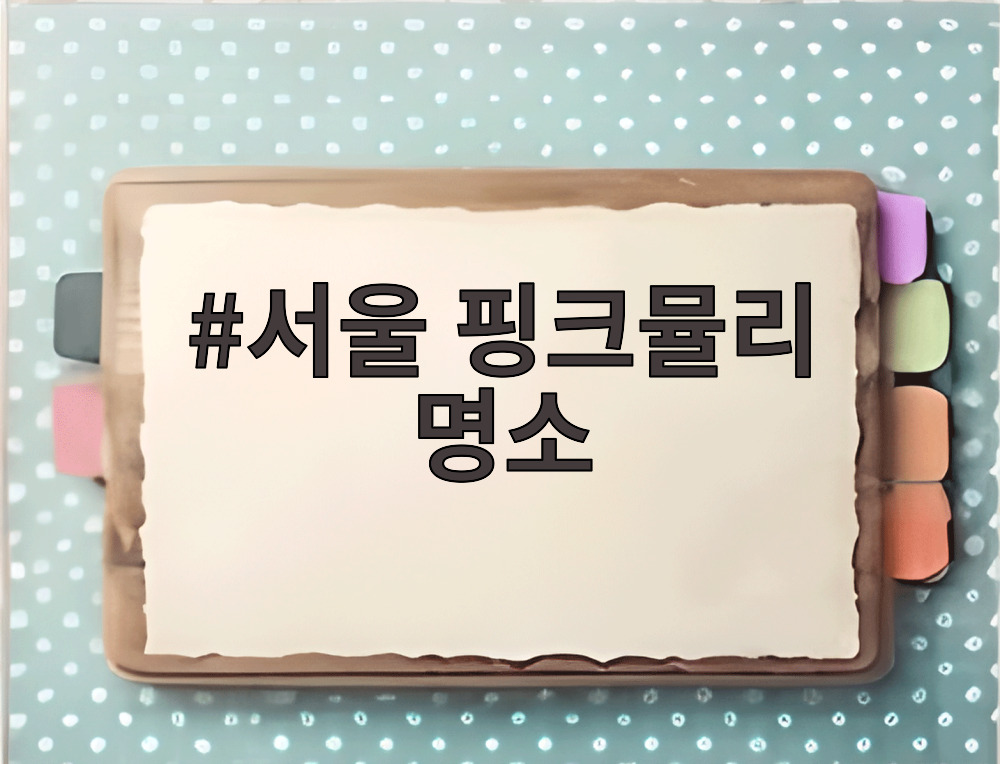 서울 핑크뮬리 명소