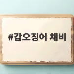 갑오징어 채비