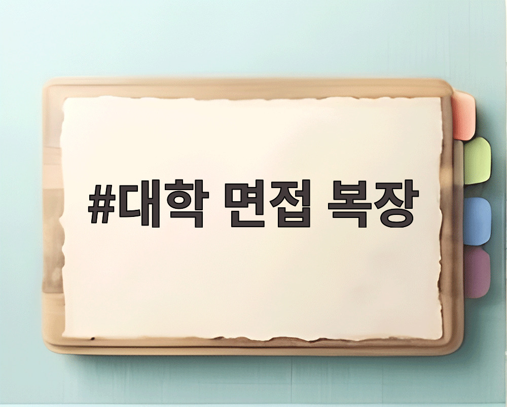 대학 면접 복장