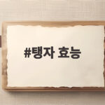 탱자 효능
